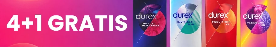 Campaña de preservativos Durex: 4+1 gratis | Sex Shop España Desirel.es