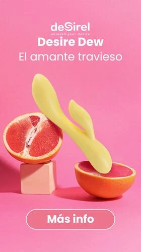 Desirel Desire Dew - vibrador inteligente con brazo de clítoris (amarillo) | Desirel sex shop