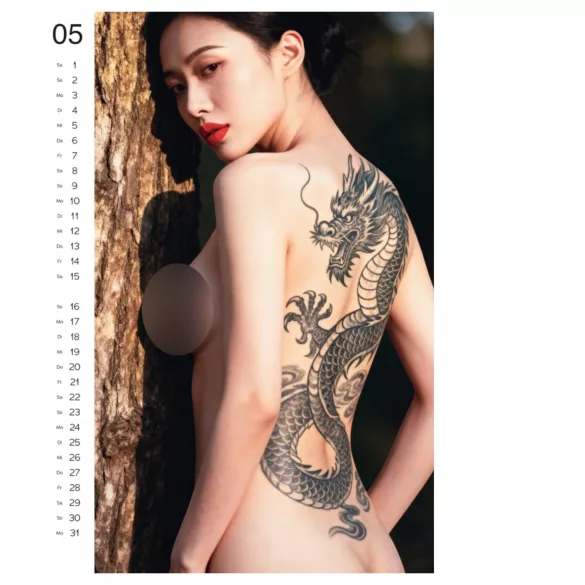Chicas tatuadas 2027 - calendario de pared erótico (1 ud)