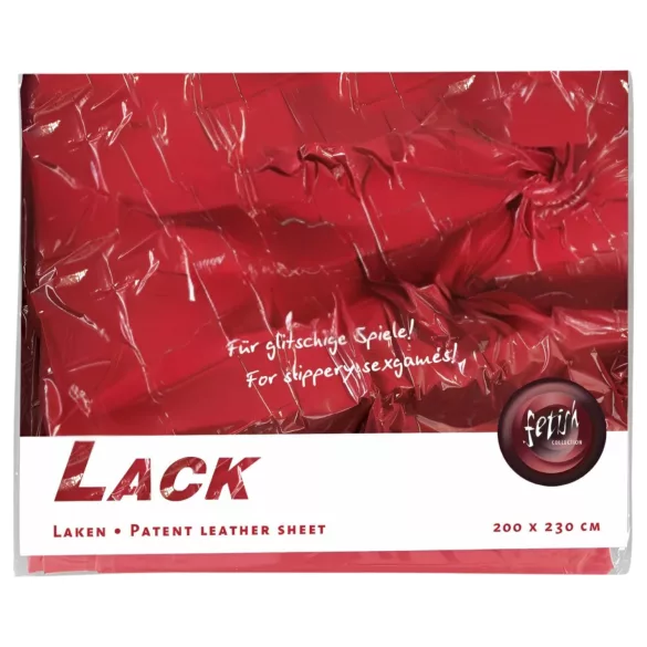 Sábana de laca - sábana impermeable - vinilo rojo - 200x230 cm