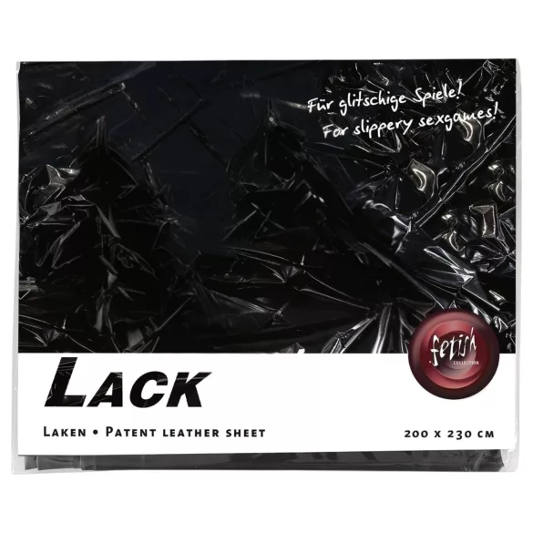 Fetish - Sábana de laca - 200 x 230 cm (negro)