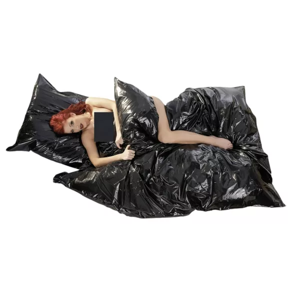 Vinyl - ropa de cama para sexo - impermeable - negro 135x200cm