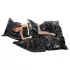 Vinyl - ropa de cama para sexo - impermeable - negro 135x200cm
