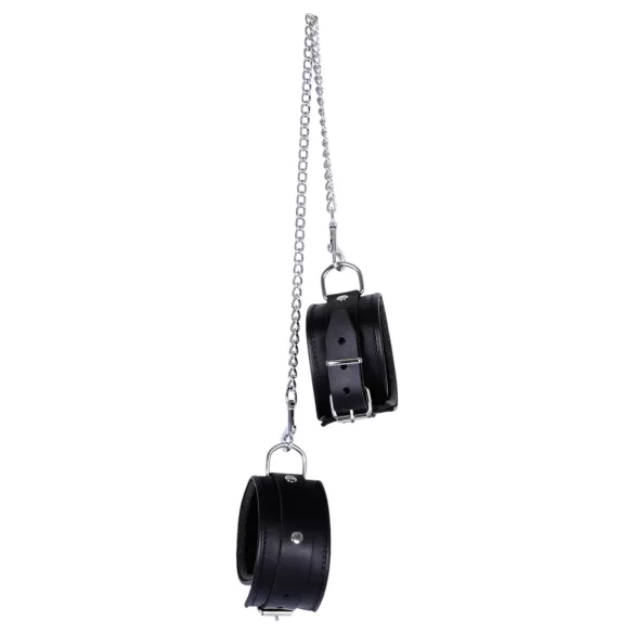 ZADO - esposas tobilleras de cuero - negro