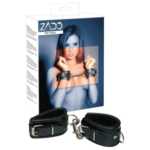 ZADO - esposas de cuero (negro)