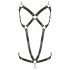 ZADO - Arnes corporal de cuero con cadenas - negro (S-L)