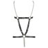 ZADO - Arnes corporal de cuero con cadenas - negro (S-L)