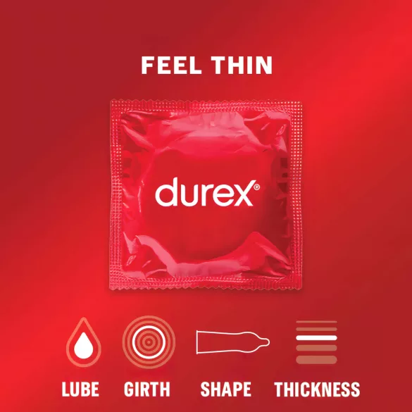 Durex - preservativo ultrafino - sensación natural - 3 unidades