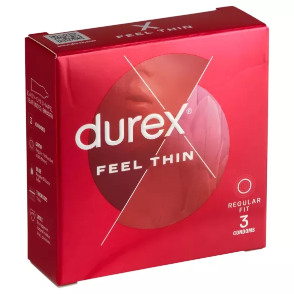 Durex - preservativo ultrafino - sensación natural - 3 unidades