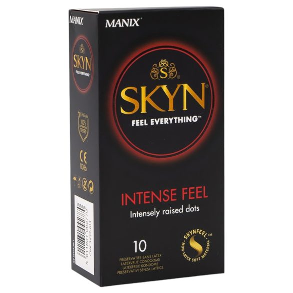 Manix SKYN Intense - Sin látex, con perlas (10 uds)