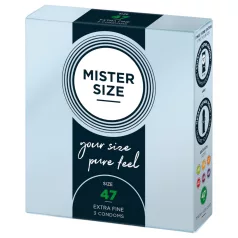 Mister Size - preservativo fino - 47mm - 3 unidades