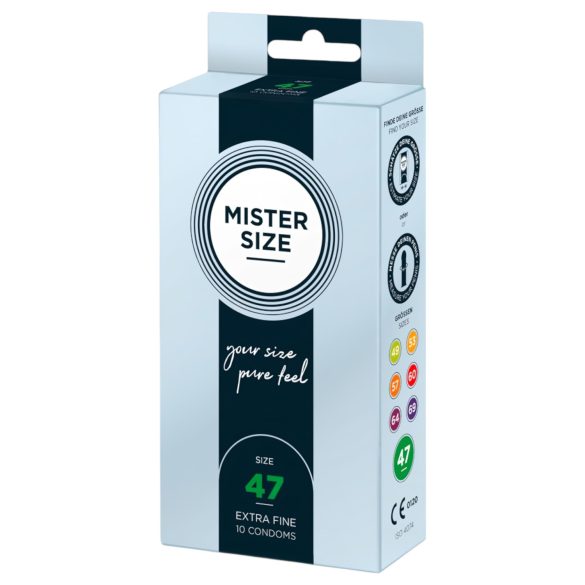 Mister Size - preservativo fino - 47mm - 10 unidades