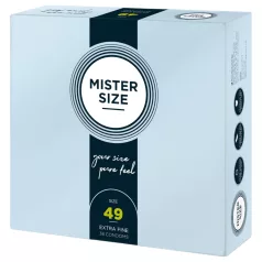 Mister Size - preservativo fino - 49 mm - caja 36 unidades