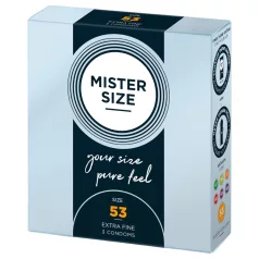   Mister Size - preservativo fino - 53mm - paquete de 3 unidades