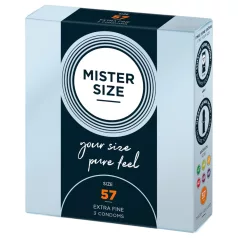 Mister Size - preservativo fino - 57mm - 3 unidades
