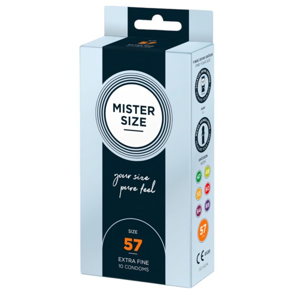 Mister Size - preservativo fino - 57 mm - paquete de 10