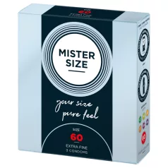 Mister Size - preservativo fino - 60 mm - paquete de 3