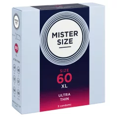 Mister Size - preservativo fino - 60 mm - paquete de 3