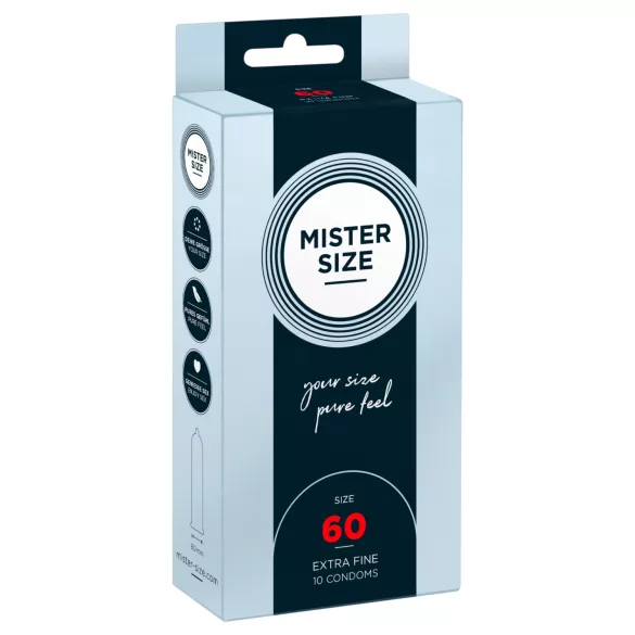 Mister Size - preservativo fino - 60 mm - 10 unidades