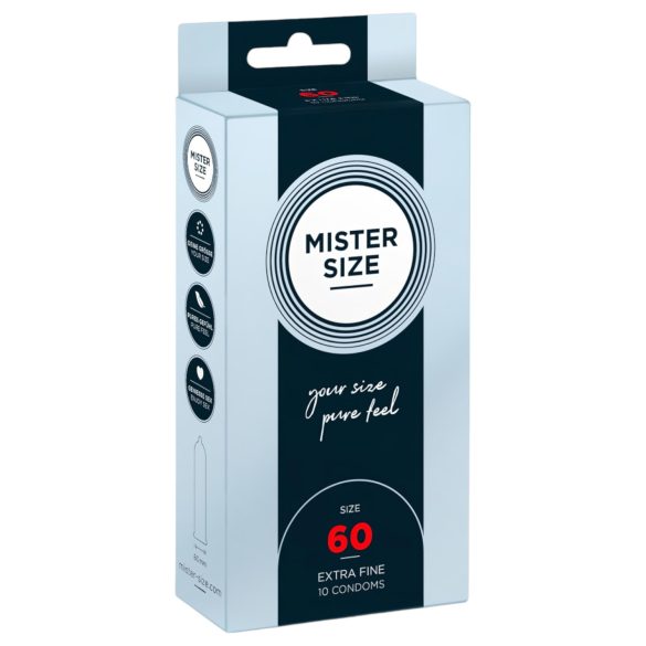 Mister Size - preservativo fino - 60 mm - 10 unidades