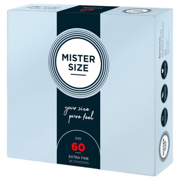 Mister Size - preservativo fino - 60mm - 36 unidades