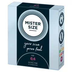 Mister Size - preservativo extrafino - 64mm - paquete de 3