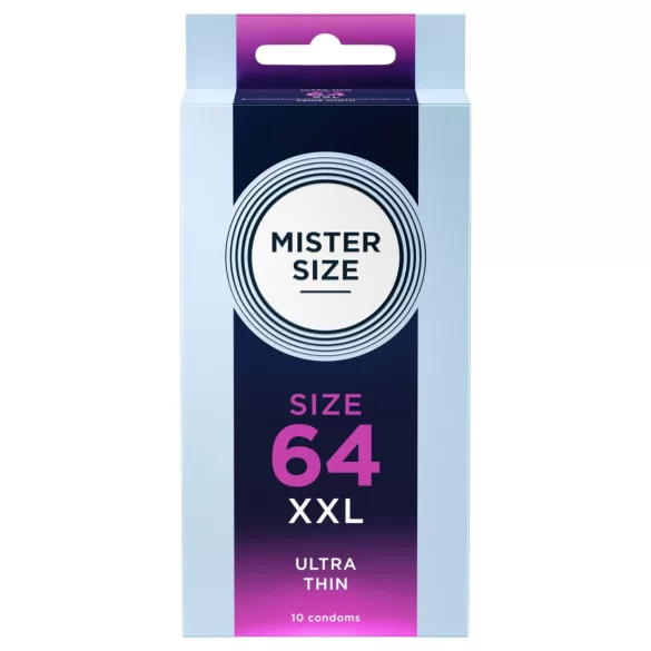 Mister Size - preservativo fino - 64mm - caja de 10 unidades