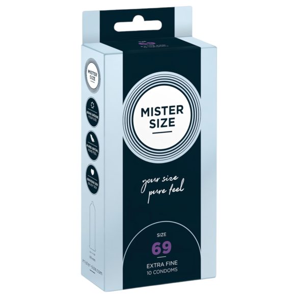 Mister Size - preservativo fino - 69mm - caja de 10 unidades
