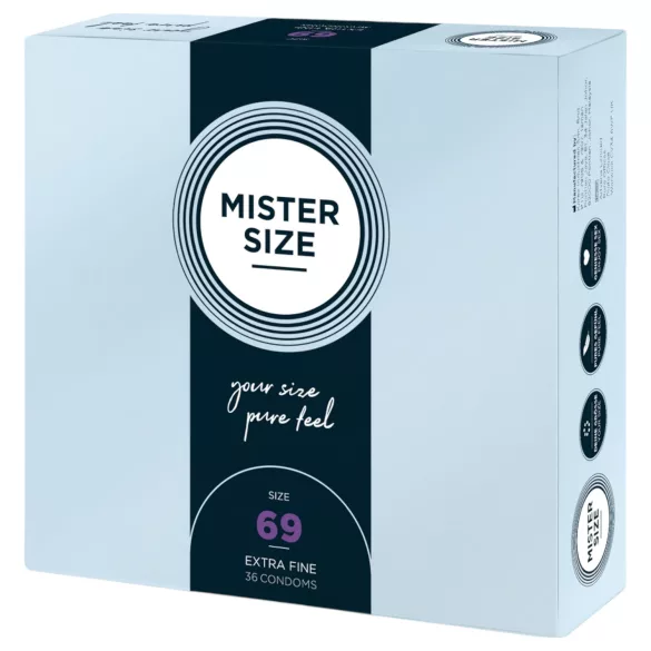 Mister Size - preservativo fino - 69 mm - paquete de 36
