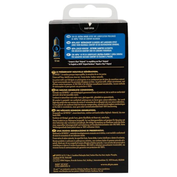 Manix Skyn - preservativo ultra fino sin látex - paquete de 10 unidades