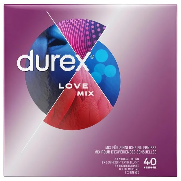 Durex Love Mix - preservativos surtidos - paquete 40 unidades