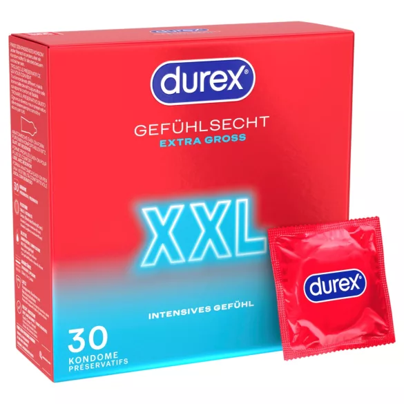 Durex - Preservativos XXL (30 uds.)
