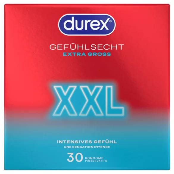 Durex - Preservativos XXL (30 uds.)