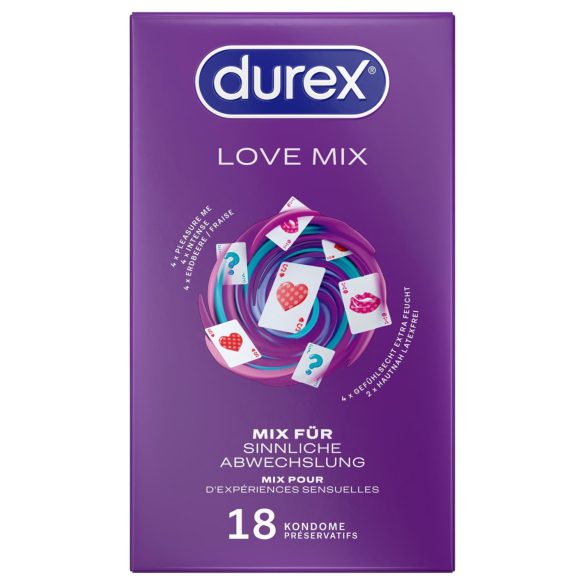 Durex Love Mix - preservativos surtidos - pack 18 unidades