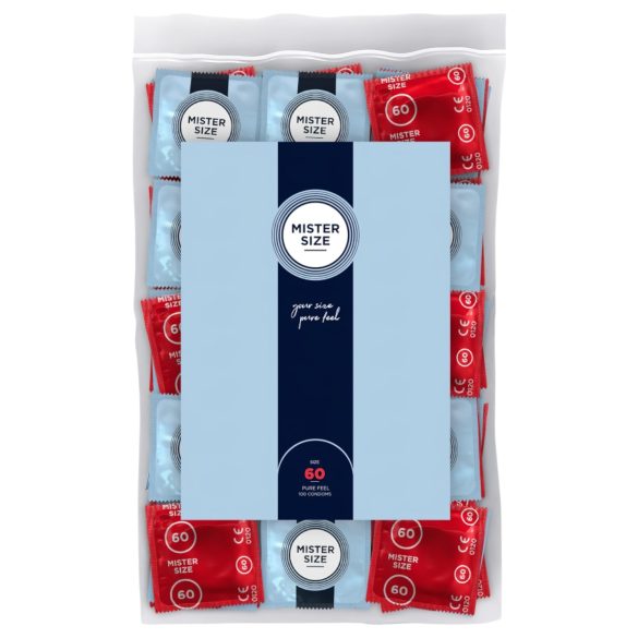 Mister Size - preservativo fino - 60 mm - caja 100 unidades