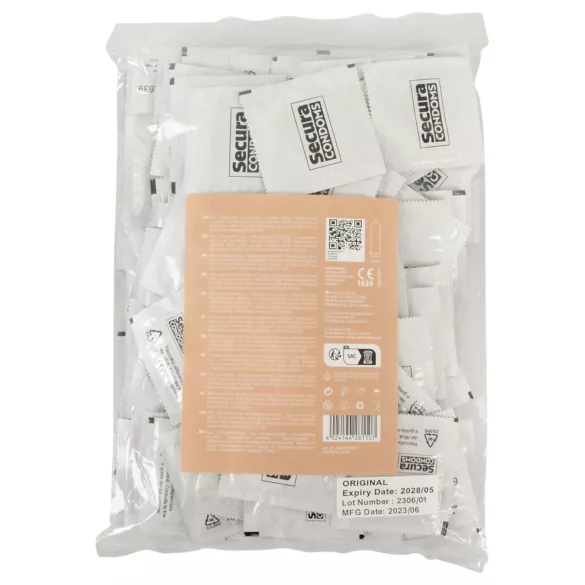 Secura Original - preservativos - látex - caja de 100 unidades