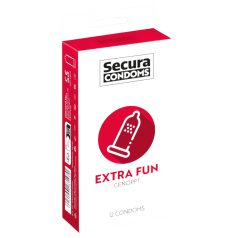   Secura Extra Fun - preservativo texturizado - 53mm - 12 unidades