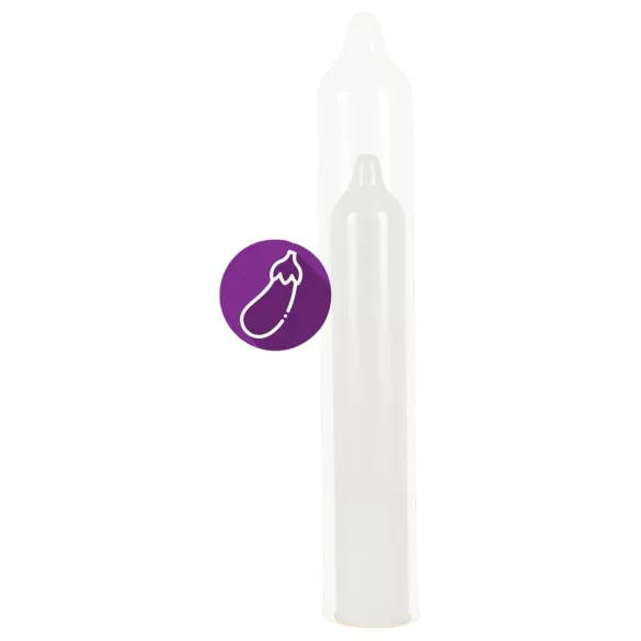 Secura Berenjena - preservativos extra grandes - 60 mm (12 uds)