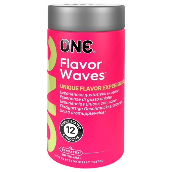 ONE Flavor Waves - preservativos con sabor - surtido - 12 unidades