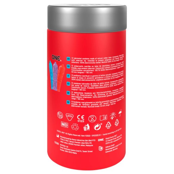 ONE - preservativos con diseño tatuaje - 12 unidades