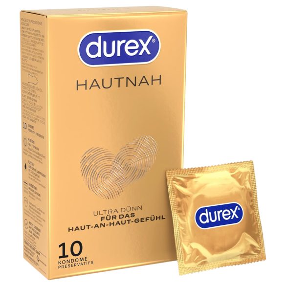 Durex Hautnah - preservativo extrafino - látex - caja 10 unidades