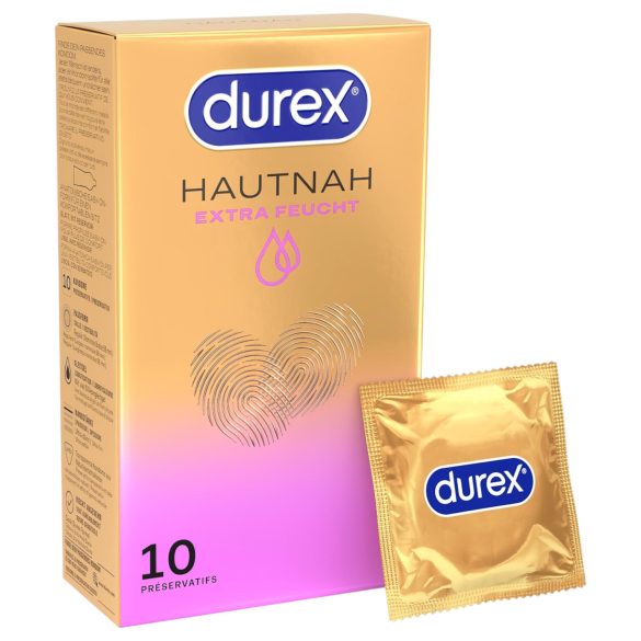 Durex Hautnah - preservativo extra lubricado - 10 unidades