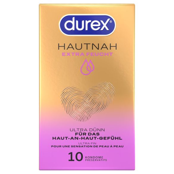 Durex Hautnah - preservativo extra lubricado - 10 unidades