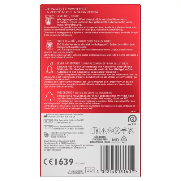 Durex - Preservativos XXL (10 uds)