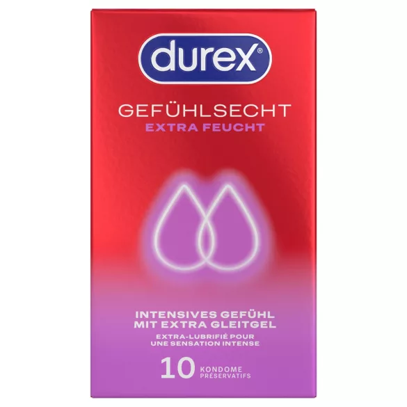 Durex - preservativos extra lubricados (10 uds.)
