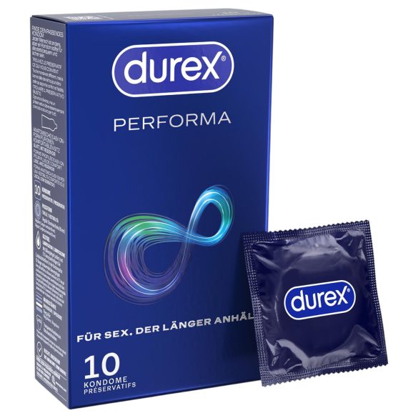 Durex Performa - preservativos retardantes - 10 unidades