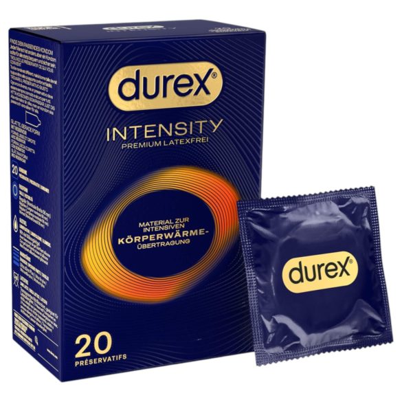 Durex Intensity - preservativo fino sin látex - caja 20 unidades