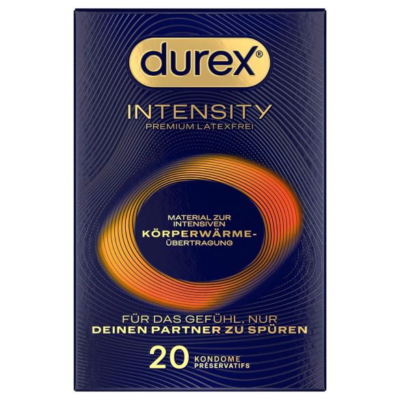 Durex Intensity - preservativo fino sin látex - caja 20 unidades