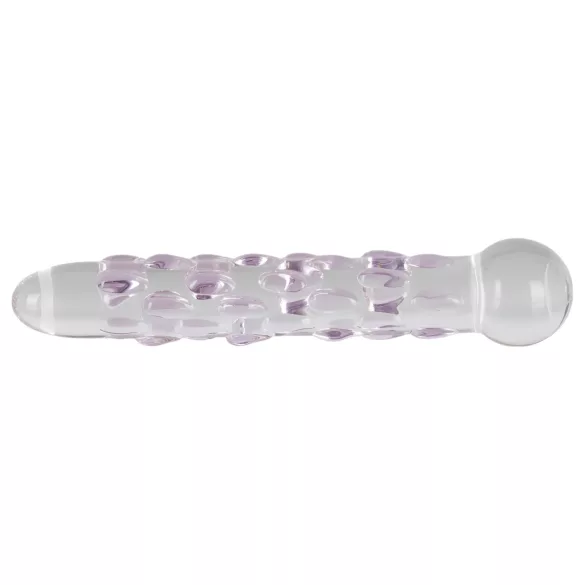 Icicles No. 7 - dildo de vidrio con texturas perladas
