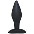 Black Velvets - plug anal pequeño - silicona negra